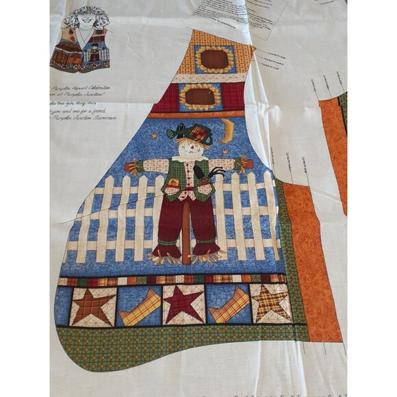 Pumpkin Junction Vest Fabric Panel, Cut & Sew by Leslie Beck Fall Harvest VIP - Picture 5 of 7